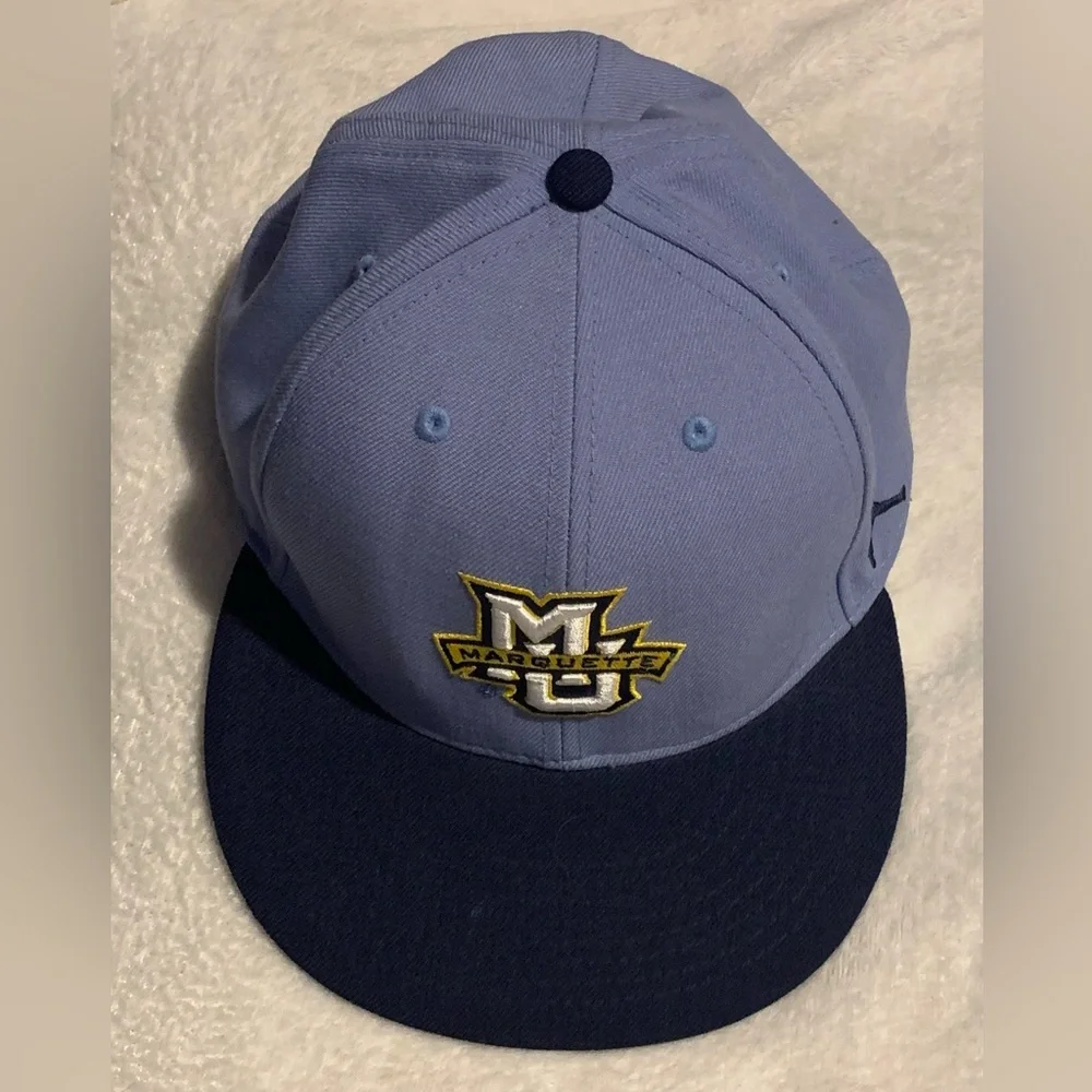 Marquette University Golden Eagles 7 5/8th size Flatbill hat - Picture 1 of 7